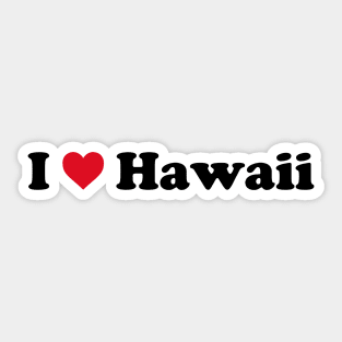 I Love Hawaii Sticker